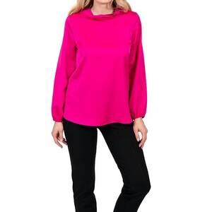 NEW SCAPA long sleeve cowlneck top in pink